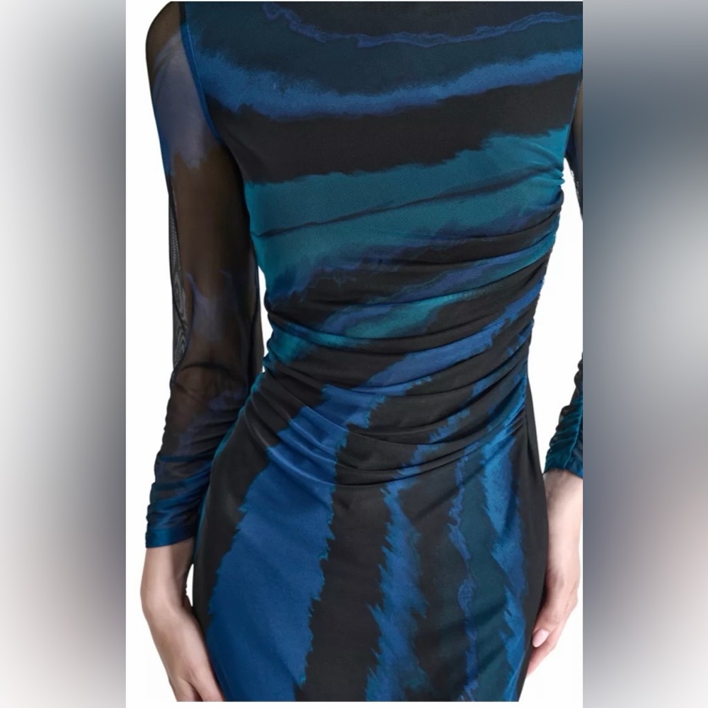 DKNY Blue and Black Mini Dress